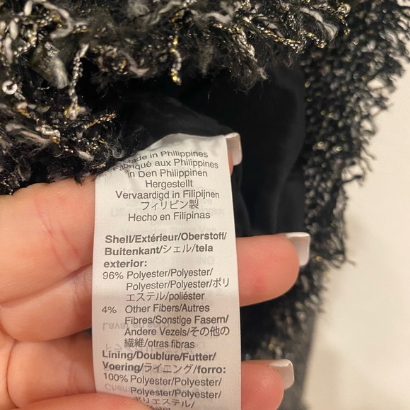 J.Crew Lady Jacket In Sparkling Constellation Tweed Size 4 EUC - Picture 5 of 6